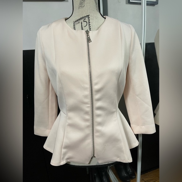 Peplum zip up top - Picture 2 of 4